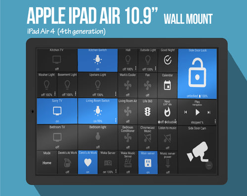 Apple iPad AIR 10.9 Tablet (4 Generation) Wall Mount – BLACK