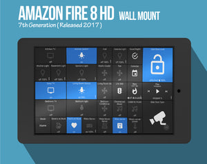 Amazon Fire HD 8 Tablet (7 / 9 Generation) Wall Mount – BLACK