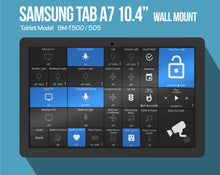 Load image into Gallery viewer, Samsung Tab A7 10.4 Tablet ( SM-T500 / 505 ) Wall Mount – BLACK