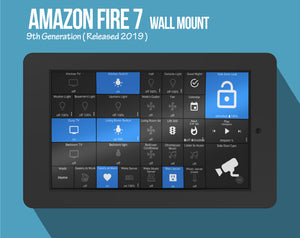 Amazon Fire 7 Tablet (7 & 9 Generation, 2017, 2019 Models) Wall Mount – BLACK