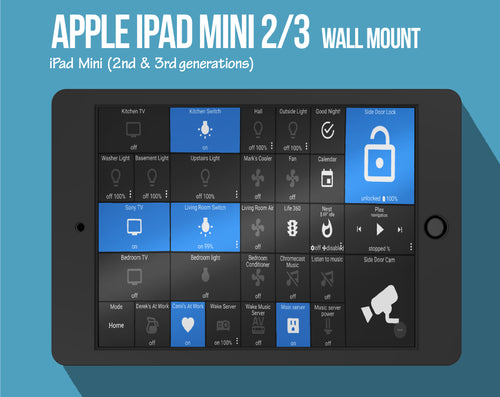 Apple iPad Mini 2 / 3 Tablet Wall Mount – BLACK