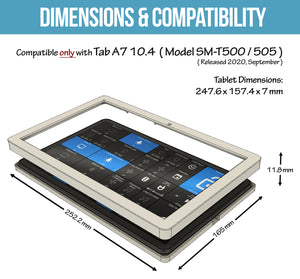 Samsung Tab A7 10.4 Tablet ( SM-T500 / 505 ) Wall Mount – BLACK