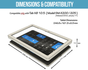 Samsung Tab A8 10.5 Tablet ( SM-x200 / 205 ) Wall Mount – BLACK