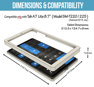 Samsung Tab A7 Lite 8.7 Tablet ( SM-T220 / 225 ) Wall Mount – BLACK