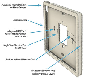 Apple iPad AIR 10.9 Tablet (4 Generation) Wall Mount – BLACK